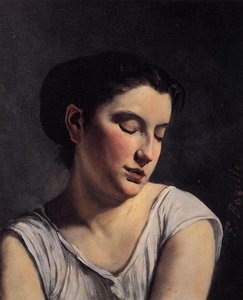 Young Woman With Lowered Eyes — Frédéric Bazille