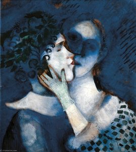 Los Amantes Azules — Marc Chagall