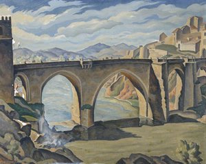 Old Bridge At Toledo — Ethelbert White