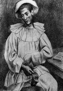 Pierrot con máscara
