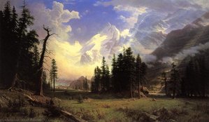 The Morteratsch Glacier, Upper Engadine Valley, Pontresina — Albert Bierstadt