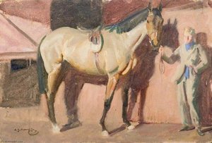 Žocí Koně S Mladým Chlapcem — Alfred Munnings
