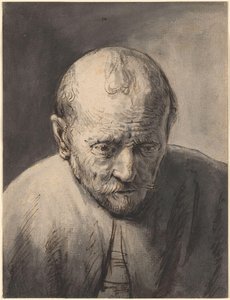 Młoda Kobieta Przy Toalecie, Graficzne Szkice — Rembrandt Van Rijn
