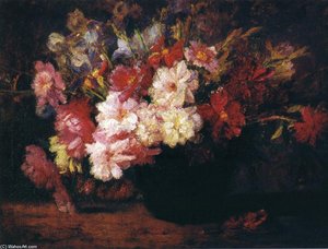Peonies And Irises — Theodore Clement Steele