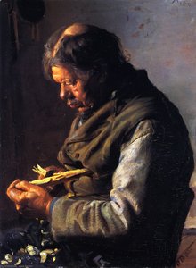 Lars Gaihede Whittling A Stock — Anna Kirstine Ancher