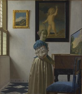 Una Signora Stanca Alla Virginale — Johannes Vermeer