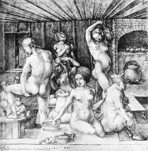 Kąpiel Kobieta — Albrecht Dürer