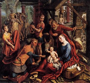 Triptych With The Adoration Of The Magi (central Panel) — Pieter Aertsen