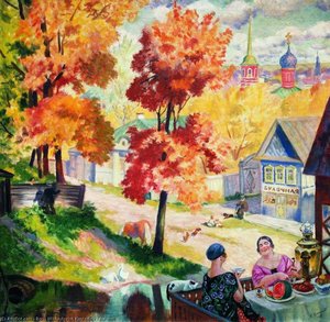 Autumn — Boris Mikhailovich Kustodiev
