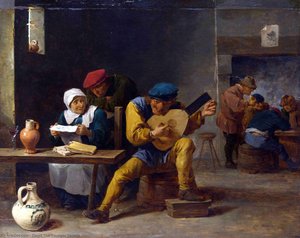 Peasants Making Music In An Inn — David Teniers The Younger