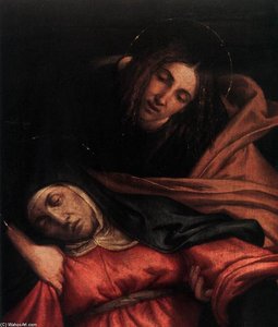 Pietà (detail) — Lorenzo Lotto