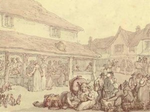 Market Day In The Village — Thomas Rowlandson