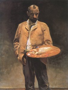 Selfportrait With Palette — Jacek Malczewski