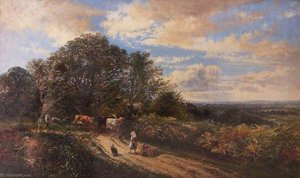 Landscape With Cattle — Frederick Henry Henshaw