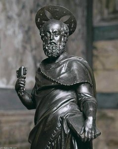 St Peter (detail) — ალესანდრო ვიტორია
