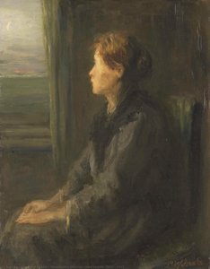 Woman At A Window, Jozef Israëls, 1880 - 1911 — ヨゼフ・イスラーエルス