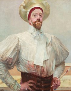Self-portrait In White Dress — Jacek Malczewski