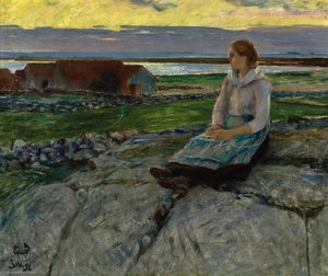 Kveld, Sele (gedine På Haugen) — Eilif Peterssen