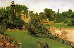 Terrazza Al Mall, Central Park — William Merritt Chase