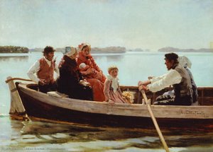 Ristiäissaatto — Albert Edelfelt