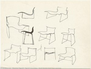 Skice Sedela Knoll Handerchief — Masimo Vinjeli, Vignelli Associates