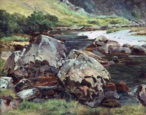 Boulders Near Aberglaslyn — Frederick William Hayes