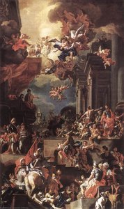 The Massacre Of The Giustiniani At Chios — Francesco Solimena