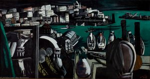 The Harbor Of Genoa — Max Beckmann