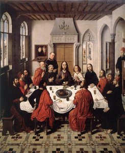 The Last Supper - From The Winged Altar In St. Peter In Leuven — Dierec Bouts