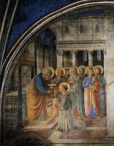St Peter Consacrates Stephen As Deacon (cappella Niccolina, Palazzi Pontifici, Vatican) — Fra Angelico