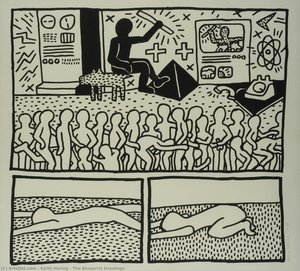 Die Blaupausen-zeichnungen — Keith Haring