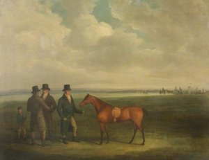 Racehorse With Trainers — James Barenger