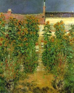 Kunstnerens Have Ved Vétheuil — Claude Monet