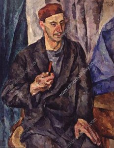 Portrait Of Artist Herman Vasilyevich Fyodorov — Pyotr Konchalovsky
