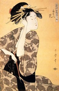 A Scene On The Bridge And Beld — Kitagawa Utamaro