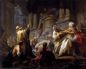 Jeroboam Offering Sacrifice For The Idol — Jean-honoré Fragonard