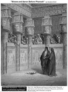 Moses Ve Aron Fil Hazarına Bakışı — Gustave Doré