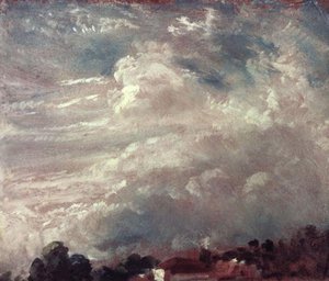 Studio Di Nuvole, Orizzonte Di Alberi — John Constable