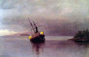 Wreck Of The Ancon In Loring Bay — Albert Bierstadt