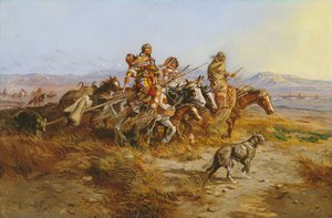 Indigene Frauen Auf Dem Weg — Charles Marion Russell