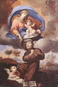 Virgin Giving The Scapular To St Simon Stock — Pierre Puget