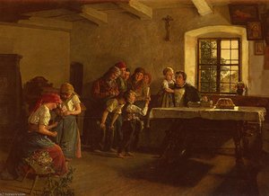 The Center Of Attention — Ferdinand Georg Waldmüller
