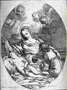 The Madonna With The Young Christ Sleeping — Carlo Maratta