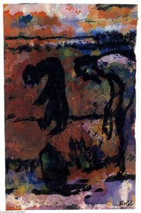 Figures Bending Over — Emile Nolde