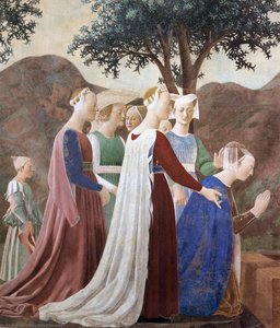 2a. Processione Della Regina Di Saba (dettaglio) — Piero Della Francesca