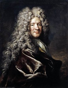 Portrait Von Einem Mann In Einer Violetten Robe — Nicolas De Largillière
