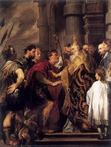 L'empereur Théodose Interdit D'entrer À Milan — Sir Anthony Van Dyck