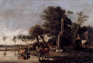 Cows Reflected In The Water — Paulus Potter