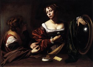 The Conversion Of Mary Magdalen (also Known As Martha And Mary Magdalen) — Caravaggio
