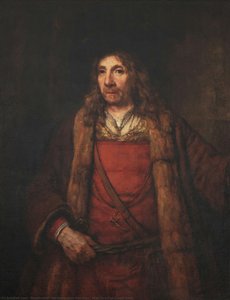 Mann Mit Pelzbesetztem Mantel — Rembrandt Van Rijn